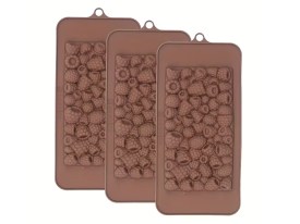 Molde silicona tableta frambuesa